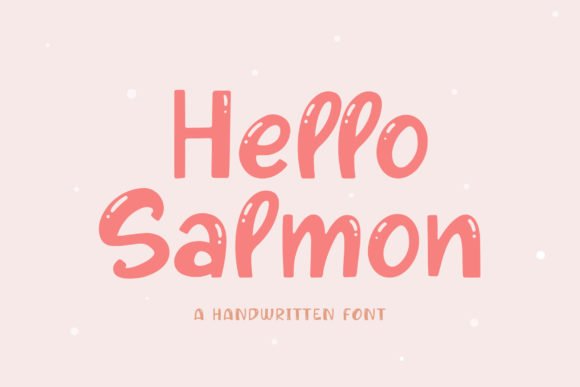 Hello Salmon Font - Featured Image