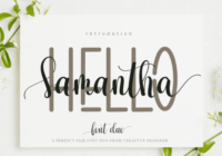 Hello Samantha Font - Featured Image