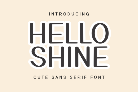 Hello Shine Font - Featured Image