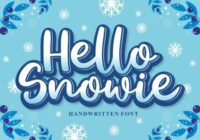 Hello Snowie Font - Featured Image