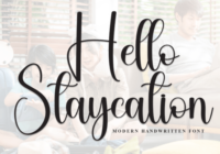 Hello Staycation Font - Featured Image