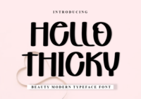 Hello Thicky Font - Featured Image