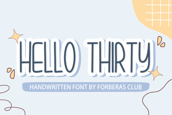 Hello Thirty Font - Featured Image