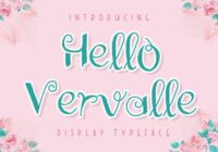 Hello Vervalle Font - Featured Image