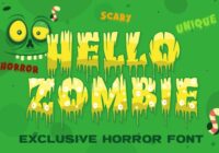 Hello Zombie Font - Featured Image