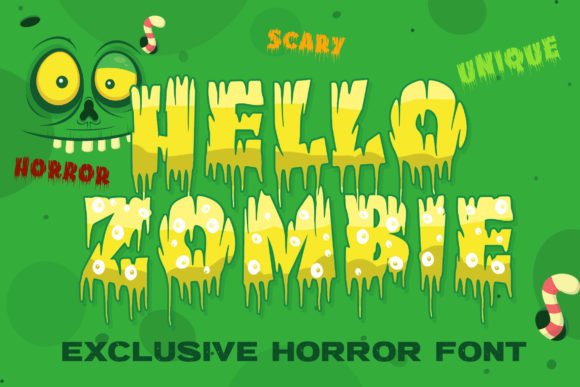 Hello Zombie Font - Featured Image