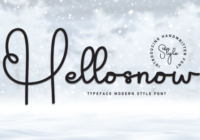 Hellosnow Font - Featured Image