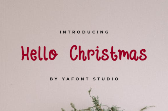 Hellow Christmas Font - Featured Image