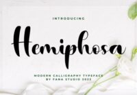 Hemiphosa Font - Featured Image