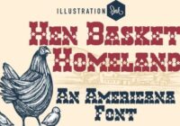 Hen Basket Homeland Font - Featured Image