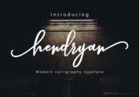Hendryan Script Font - Featured Image