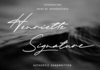 Henriette Signature Font - Featured Image