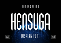 Hensuga Font - Featured Image