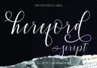 Hereford Script Font - Featured Image