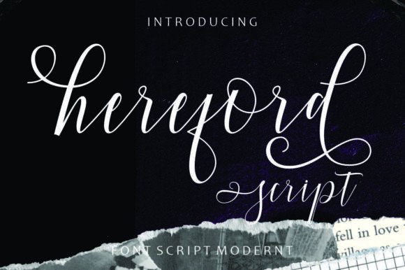 Hereford Script Font - Featured Image