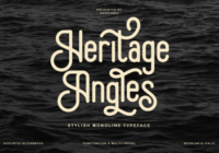 Heritage Angles Font - Featured Image