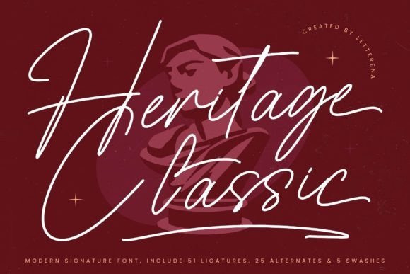 Heritage Classic Font - Featured Image