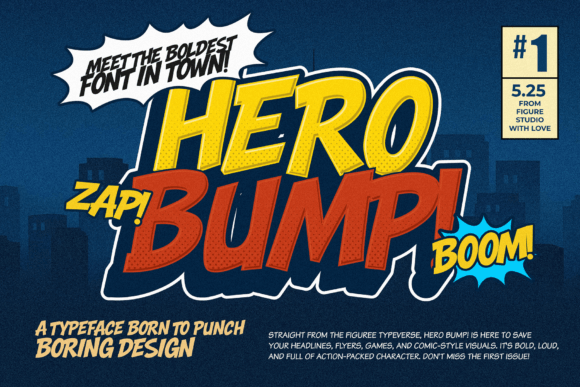 Hero Bump! Font - Featured Image
