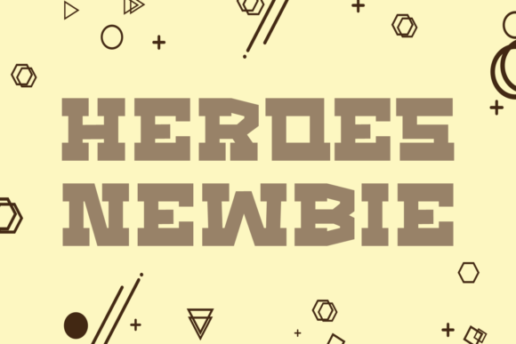 Heroes Newbie Font - Featured Image