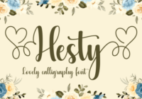 Hesty Font - Featured Image