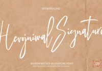 Hevojniwal Signature Font - Featured Image