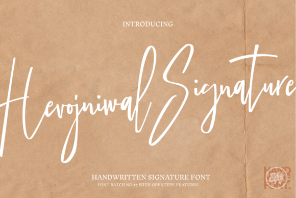 Hevojniwal Signature Font - Featured Image