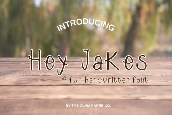 Hey Jakes Font - Featured Image