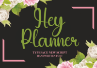 Hey Planner Font - Featured Image
