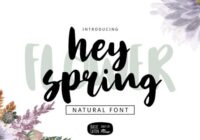 Hey Spring Font - Featured Image
