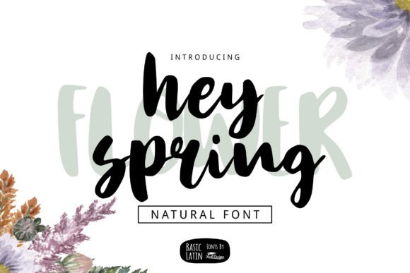 Hey Spring Font - Featured Image