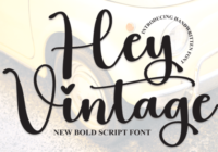 Hey Vintage Font - Featured Image