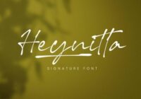 Heynitta Font - Featured Image