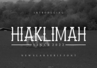 Hiaklimah Font - Featured Image
