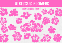 Hibiscus Flowers Font - Featured Image