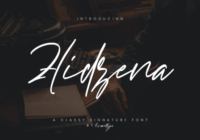 Hidzena Signature Font - Featured Image