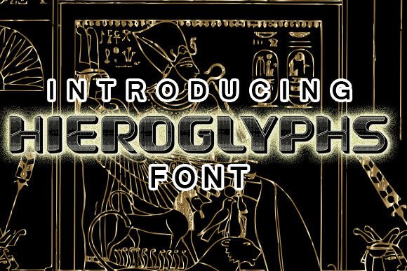 Hieroglyphs Font - Featured Image