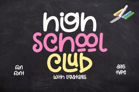High School Club Font - Featured Image