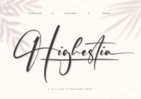 Highestia Font - Featured Image
