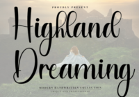 Highland Dreaming Font - Featured Image