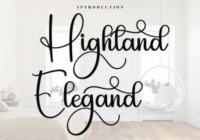 Highland Elegand Font - Featured Image