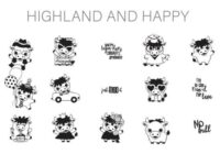 Highland and Happy Dingbats Font - Featured Image