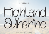 Higland Sunshine Font - Featured Image