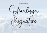 Himalaya Signature Font - Featured Image