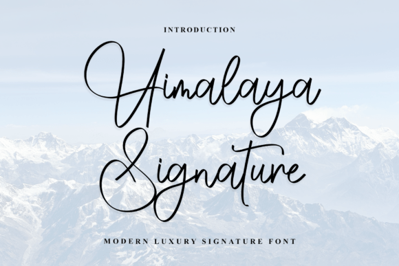 Himalaya Signature Font - Featured Image