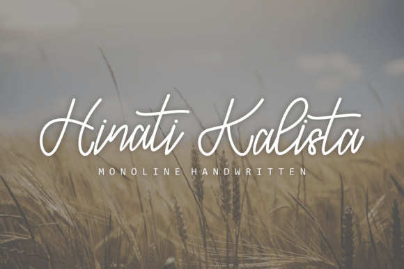 Hinati Kalista Font - Featured Image