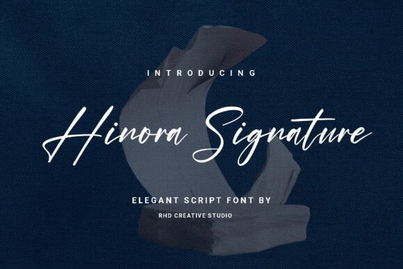 Hinora Signature Font - Featured Image
