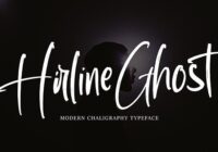 Hirline Ghost Font - Featured Image