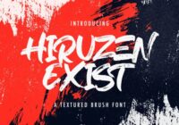 Hiruzen Exist Font - Featured Image