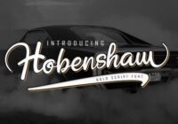 Hobenshaw Font - Featured Image