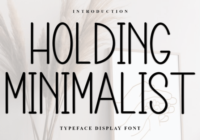 Holding Minimalist Font - Featured Image
